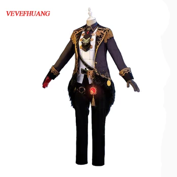 

VEVEFHUANG K Genshin Impact Diluc Cosplay Costume Adult Mens Uniform Outfit Party Game Halloween Xmas Carnival Full Set