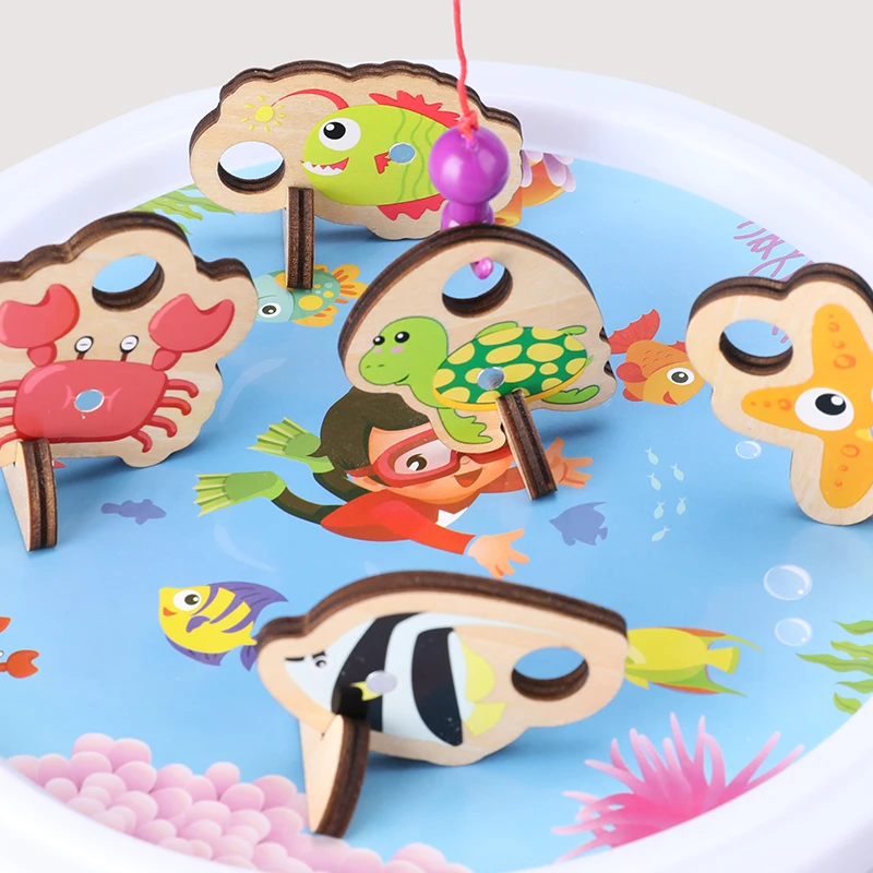 Применимая игрушка, обучающая игрушка для рыбалки, магнитный большой размер, детский набор магнитов для рыбалки, Детская развивающая игрушка для малышей