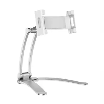 

Hot Kitchen Tablet Stand Wall Desk Tablet Mount Stand Fit For 5-10.5 inch Width Tablet Metal Bracket Smartphones Holders