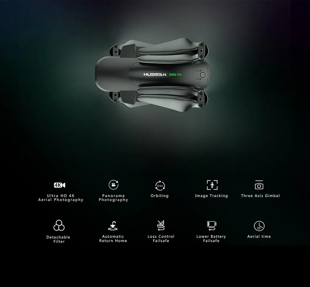 Hubsan ZINO PRO gps 5G Wi-Fi 4 км с видом от первого лица 4KHD Камера 3-осевому гидростабилизатору Квадрокоптер с дистанционным управлением Дрон Квадрокоптер детские игрушки FoldableG20