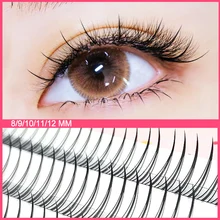 Yelix A/M Shape Professional Makeup Individual Lashes Cluster Natural Fluffy false eyelashes 3d Mink Eyelash extension
