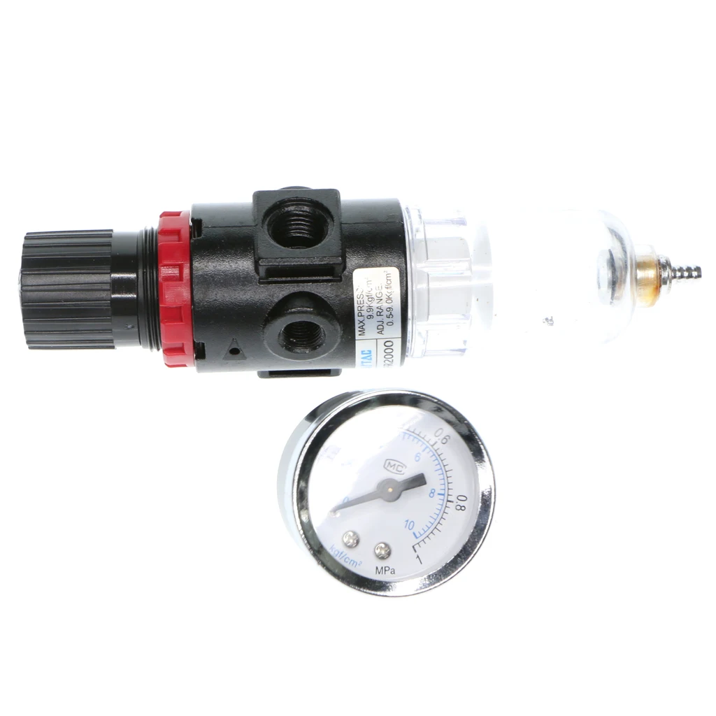 Air Pressure Regulator Oil Water Separator Trap Filter Airbrush Compressor