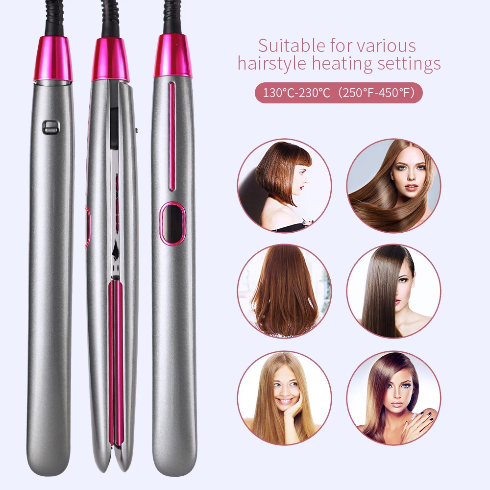 

professional hair straightener Mini Portable Ceramic Flat Zebra Hair Straightener Irons Styling Tools Irons Styling Tool