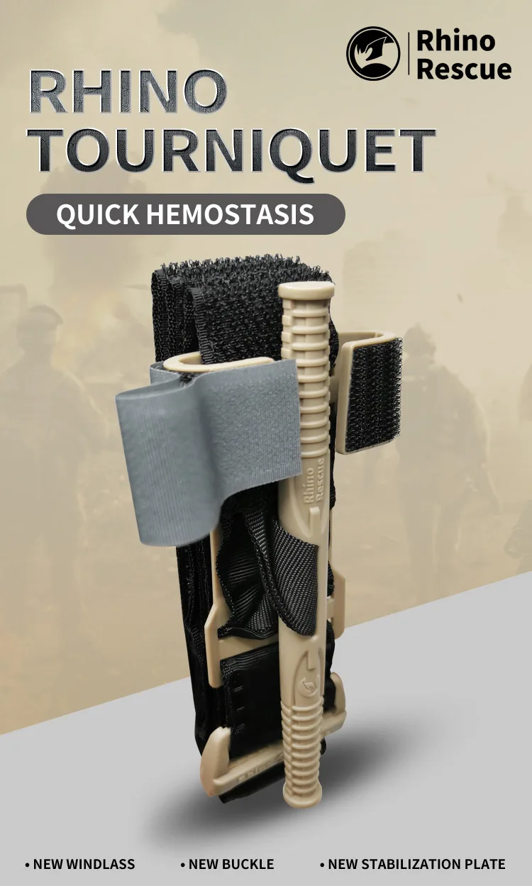 RHINO Tactical Rescue Rapid Hemostatic Control Equipment Single-Handed Application for Outdoor Hiking Emergency RHINO Tactical Rescue Rapid Hemostatic Control Equipment Single-Handed Application for Outdoor Hiking Emergency