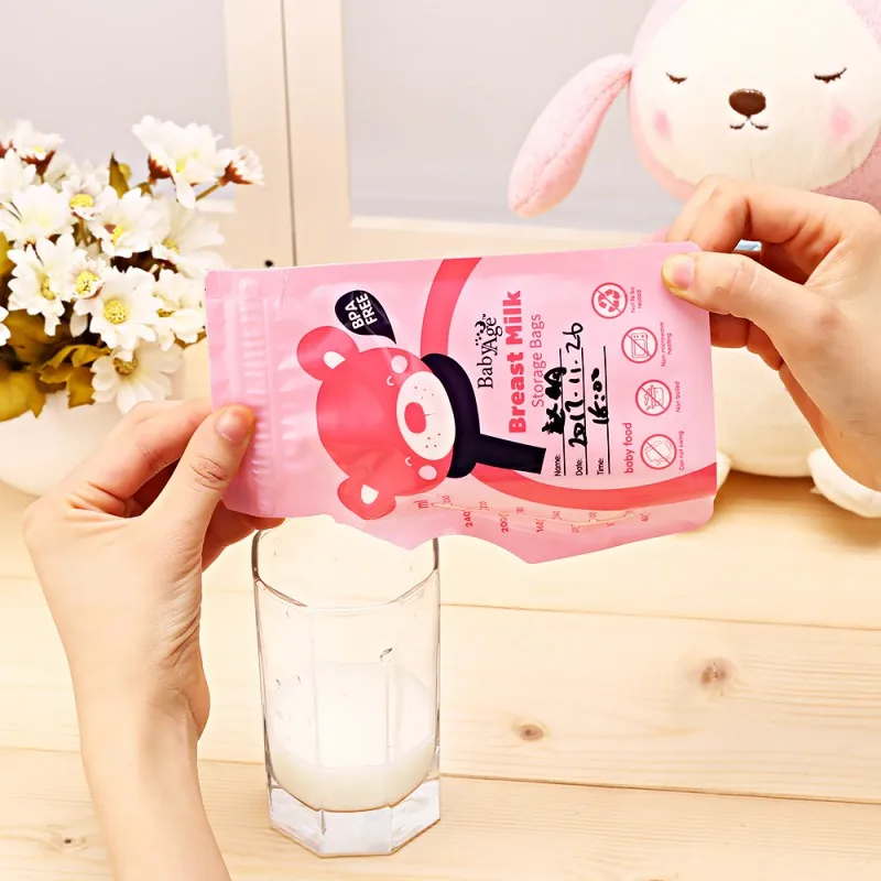 

30Pcs/Lot Baby Breast Milk Bag Liquid 250ml Food Bags One-time Use Breast Milk Freezer Bags sx1