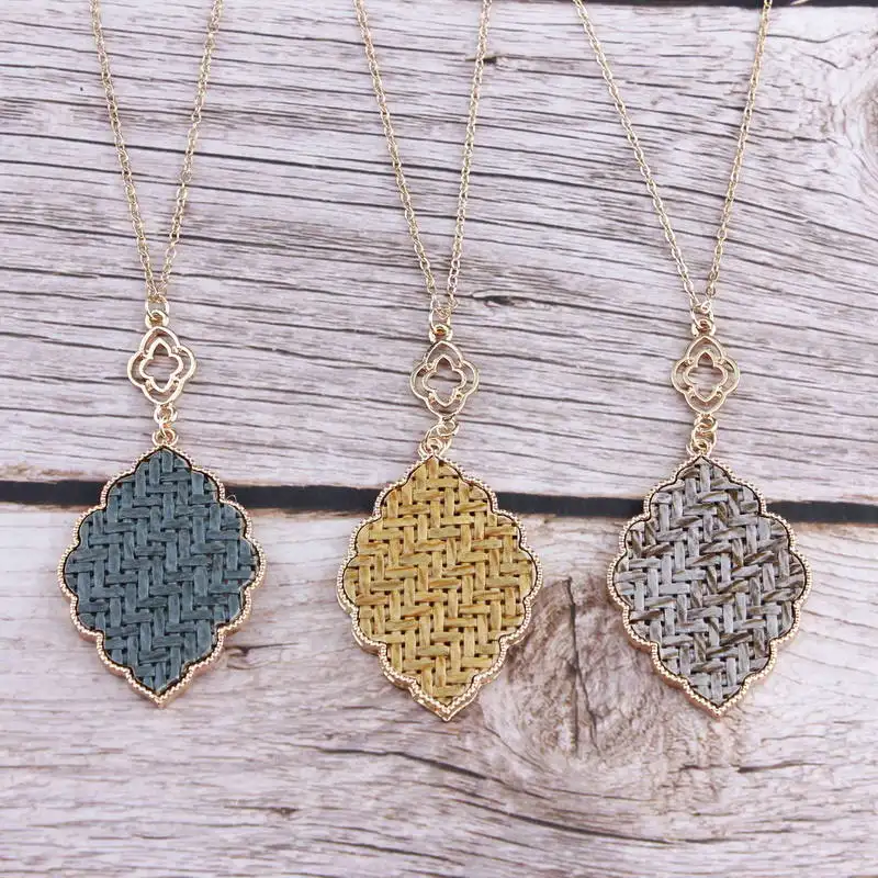 

Винтажное Золотое Филигранное марокканское плетение ZWPON ручной работы ожерелье из сплава с оправой из сплава для женщин