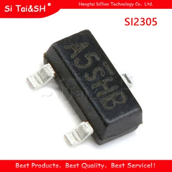 

50PCS SMD transistor SOT-23 SI2305 A5SHB MOS tube P-channel FET transistor