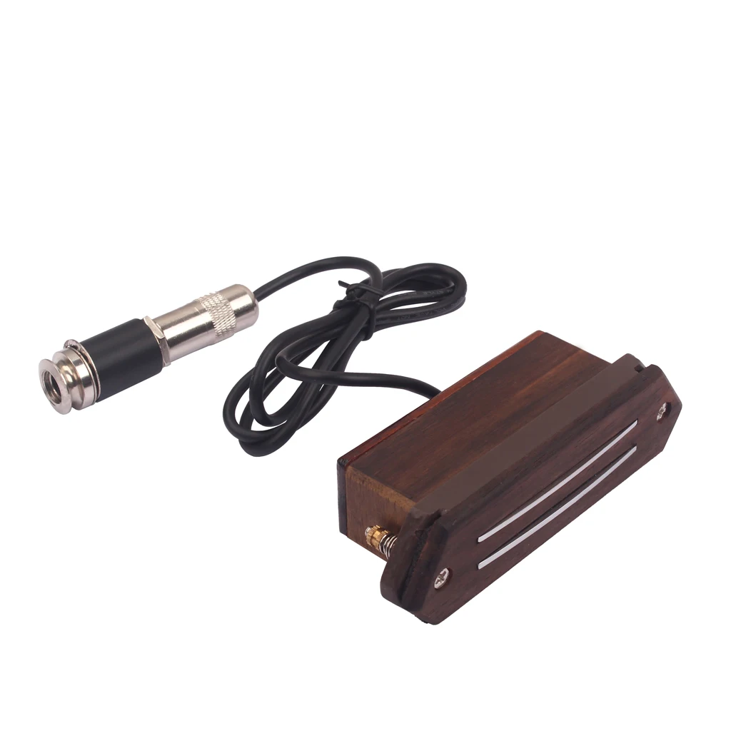 Rosewood Dual Rail Soundhole Pickup with Endpin Jack Luthier Tool For Acoustic Classical Guitar Repair parts | Инструменты
