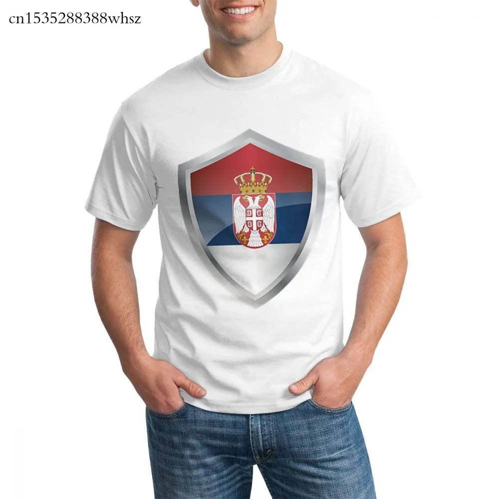 

Create Customized Emblem Serbia T Shirt For Women Humor Hilarious Men And Women Tshirts Black 2020 Big Size 3xl 4xl 5xl graphic