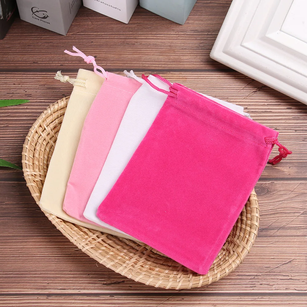 

12Colors 10x12cm Small Velvet Drawstring Pouch Bag Durble Christmas Wedding Party Gifts Bags Beauty Jewely Storage Bag