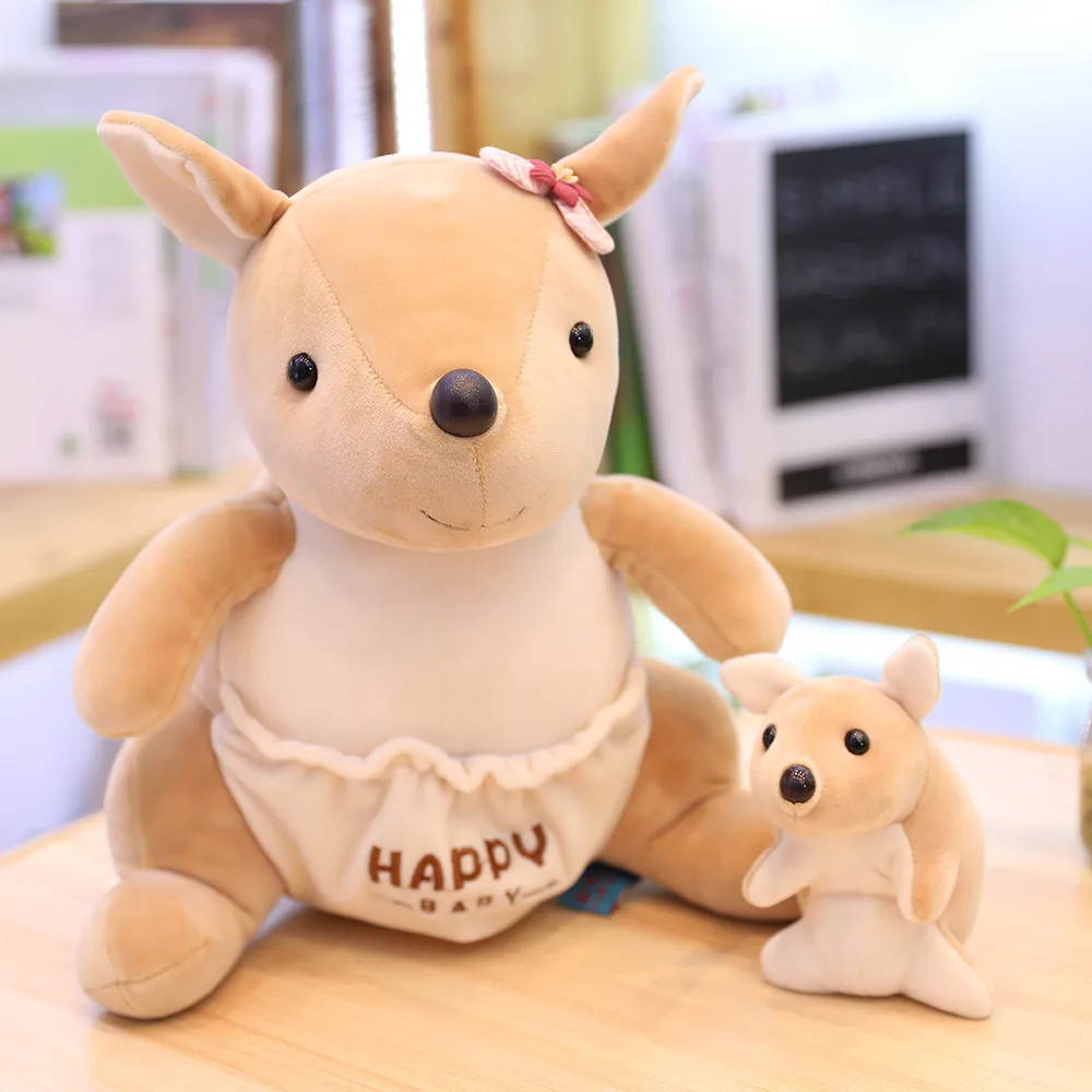 Happy Mother-child креативные мягкие игрушки Детская плюшевая игрушка панголин панда Ежик кенгуру полярный медведь подарок на день матери 25 см