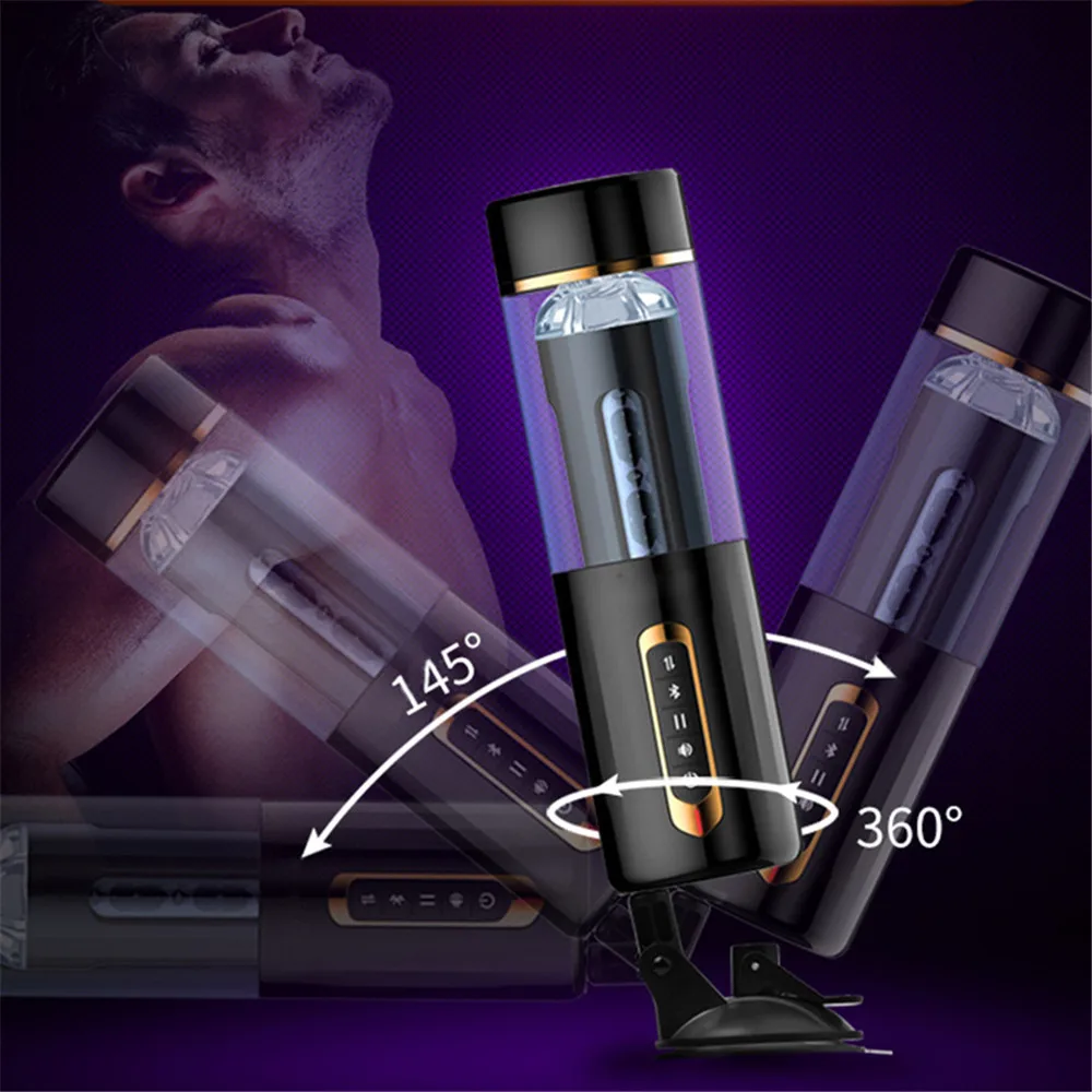 Automatic Telescopic Masturbation Cup Vibrator For Men Real Rotaion Vagina Pussy Oral Sucking Sex Machine Adult Sex Toys For Man (11)