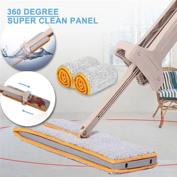 

Double Sided Non Hand Washing Flat Mop Wooden Floor Mop Dust Push Mop Lazy Man Home Cleaning Tools