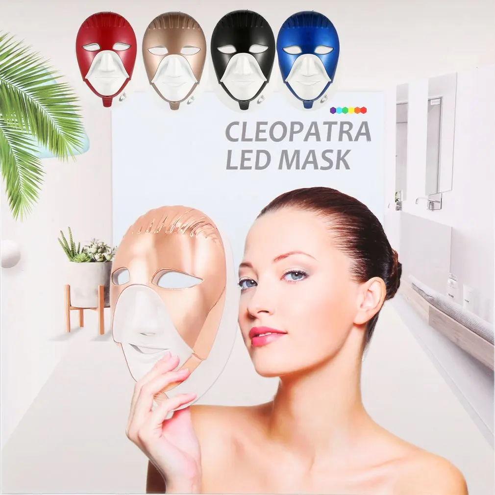 Cleopatra задняя крышка Led Touch Led маска дизайн прибор фотоомоложения цвет красота инструмент лицевой шеи