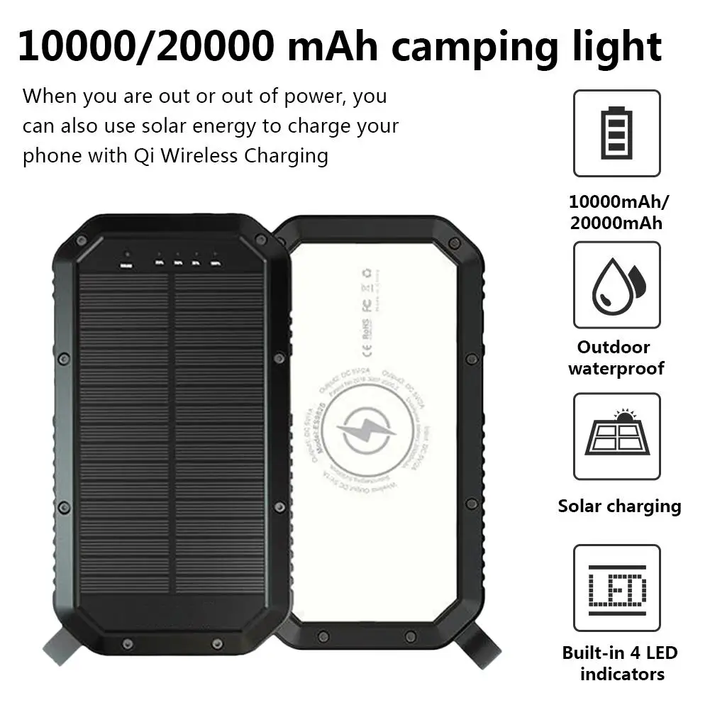 Портативный походный светильник на солнечной батарее 36 светодисветодиодный
