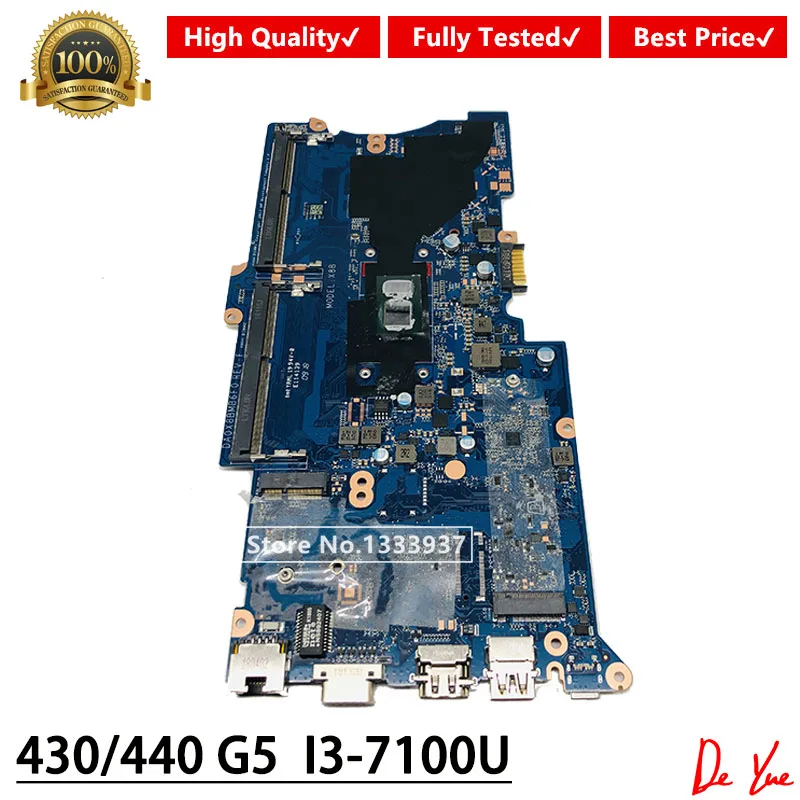 DA0X8BMB6F0 laptop motherboard For HP ProBook 430 G5 440 G5 Mainboard Notebook PC I3-7100U SR343 fully Tested DA0X8BMB6F0 laptop motherboard For HP ProBook 430 G5 440 G5 Mainboard Notebook PC I3-7100U SR343 fully Tested
