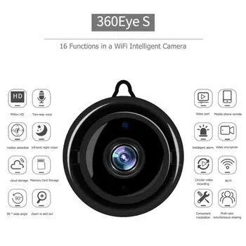 

HD 1080p Mini Wireless WiFi IP Camera Security CCTV Surveillance Camera for Smart Home