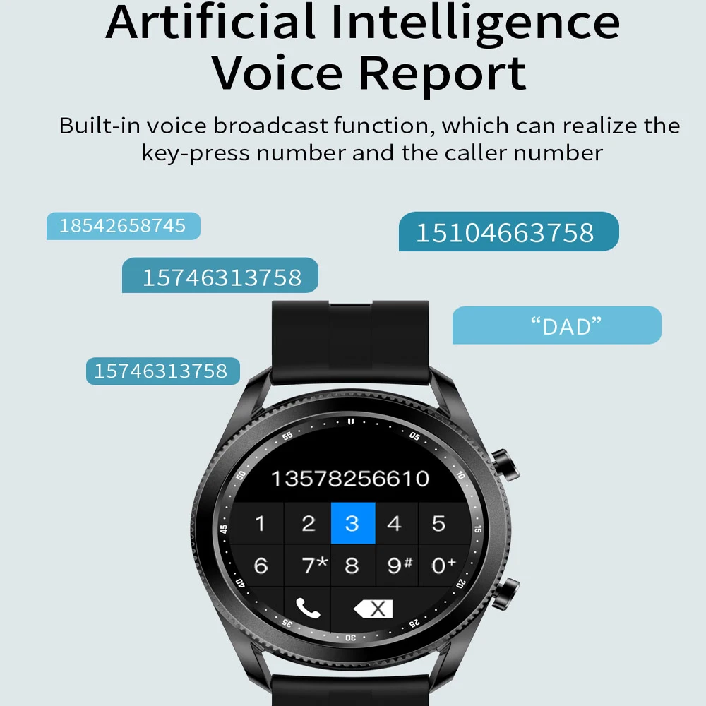 Tk88 Smart Watch Men Rotating Bezel 
