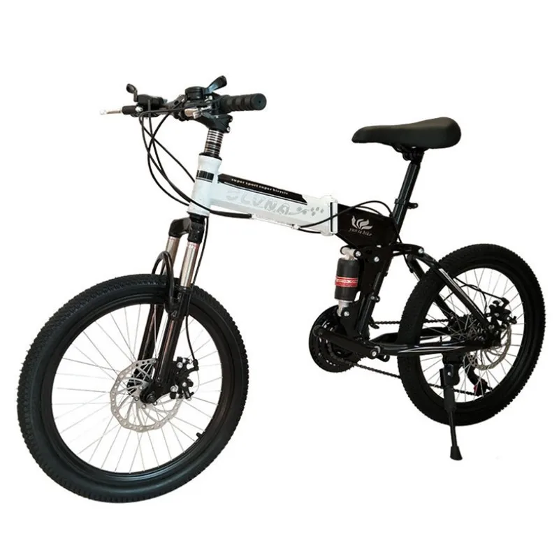 20 inch mountain bike folding children's bike double shock absorption mountain men and women's variable speed bike A0020