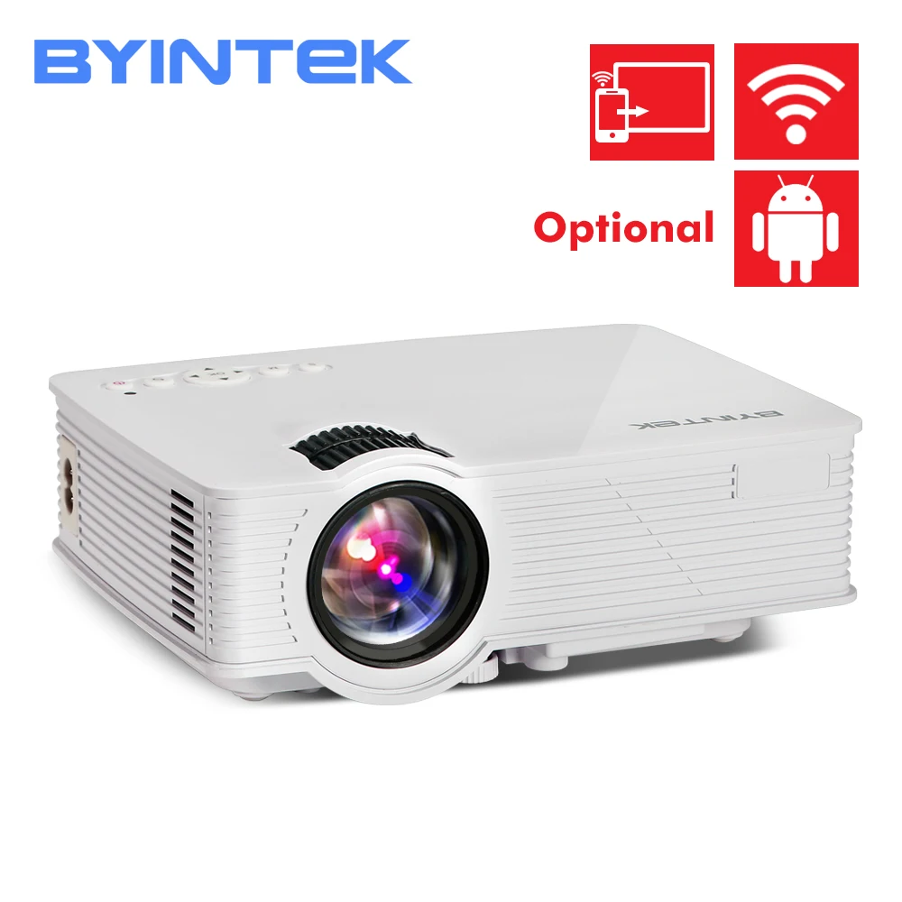 Мини светодиодный портативный hd проектор BYINTEK SKY BT140 для домашнего кинотеатра|mini
