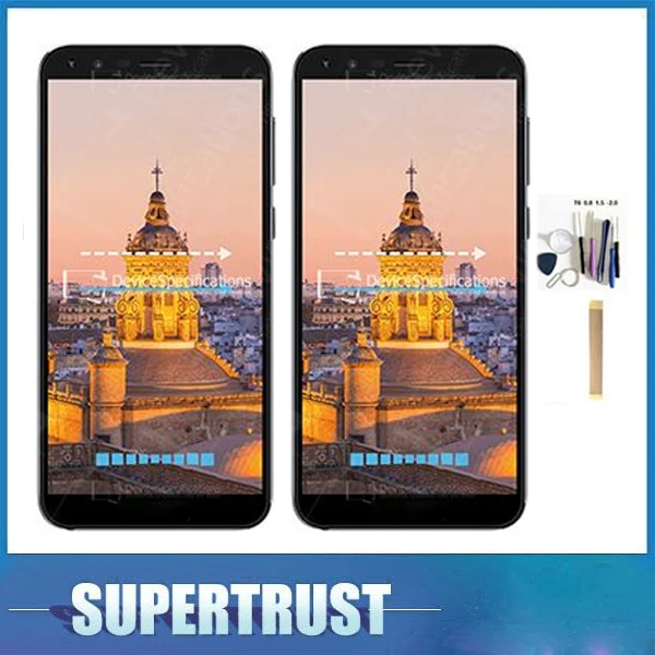 Оригинальный черный золотой цвет для TP Link Neffos C5 Plus ЖК дисплей сенсорный датчик
