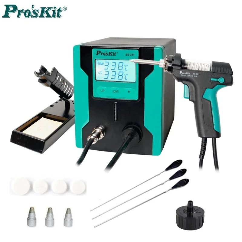 Pro'sKit SS 331H ESD LCD Digital BGA Desoldering Suction Electric Absorb Gun Electric Vacuum