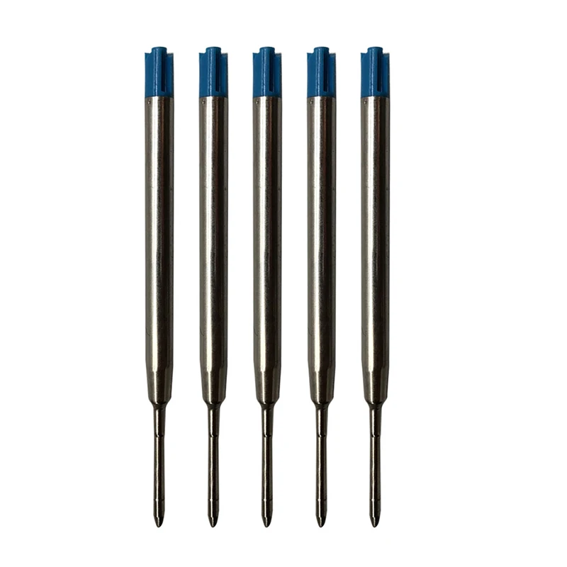 5Pcs/Lot Tactical Pen Refills Roller Ball Pen Refill Fit for Multi-kinds Tactical Defense Pen Self Defense Supplies Accessories - Цвет: Синий