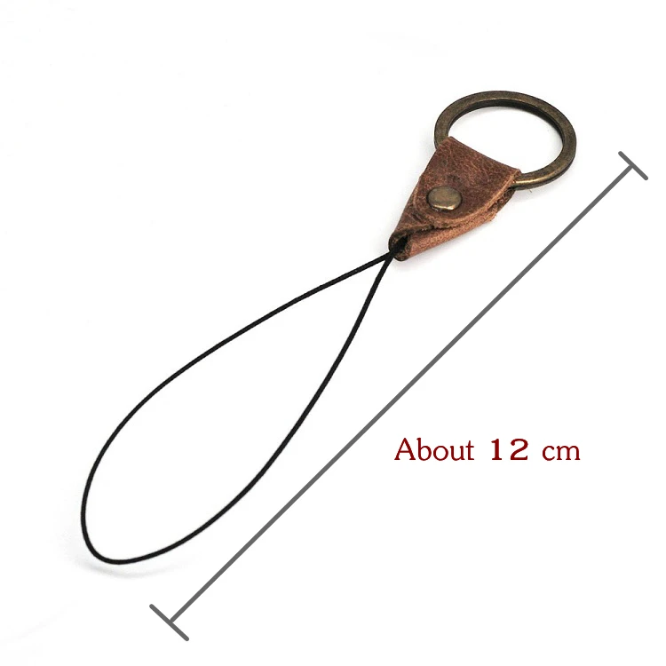 Wholesale Key Holder keychain Rope Retro Leather Key Chain Neck Rope Card Pack Parts 49cm 23cm 15cm Durable Portable Cheap K19