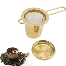 Многоразовый сетчатый фильтр из нержавеющей стали для заварки листьев, трав, кухонная корзина, гаджет для специй, сетчатый лист Q7Z3