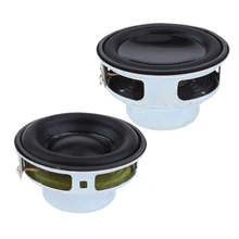 2 шт Профессиональные 40 мм 4Ohm 5 Вт полный диапазон аудио колонки Hi-Fi стерео звук резиновый край+ PU край Hi-Fi стерео звук