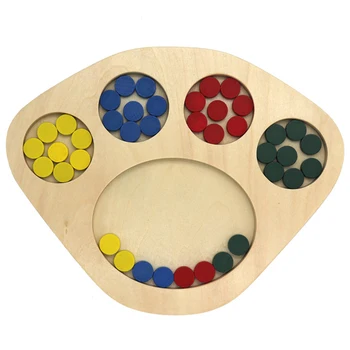 

Board Game Non Toxic Math Montessori Sensorial Educational Toy Fun Brain Training Sorting Cognitive Wooden Blocks Early Learning