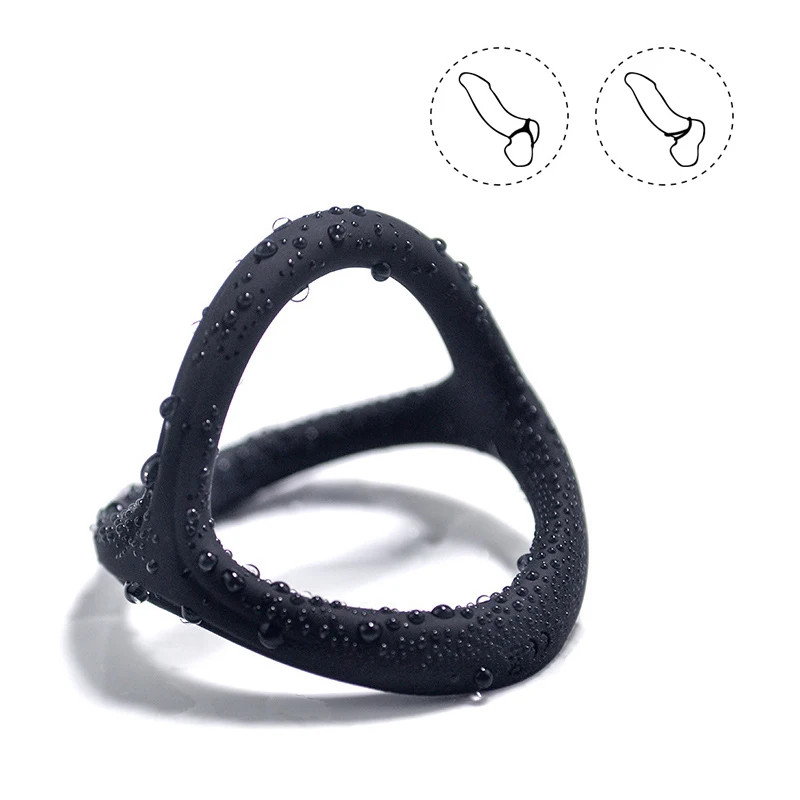 

Penis-Rings Cock Ring Time Delay Ejaculation Elastic Silicone Penis Enlargement Intimate Sex Toys for Men Male Scrotal Binding
