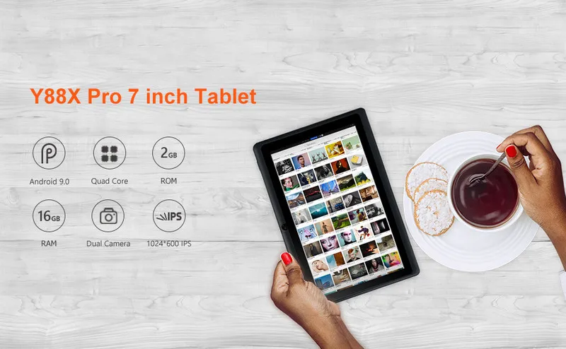 7 INCH KID Gift Tablet PC 1GBRAM +32G ROM Q8 Android 9.0 Cortex-A35 Y88X Pro Quad-Core 64-Bit System Dual Camera WIFI