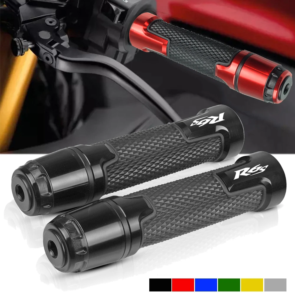 Для Yamaha YZF R6S 1999 2000 2001 2002 2003 2004 2005 2007- 22 мм 7/8 ''CNC алюминиевый резиновый мотоцикл противоскользящие ручки