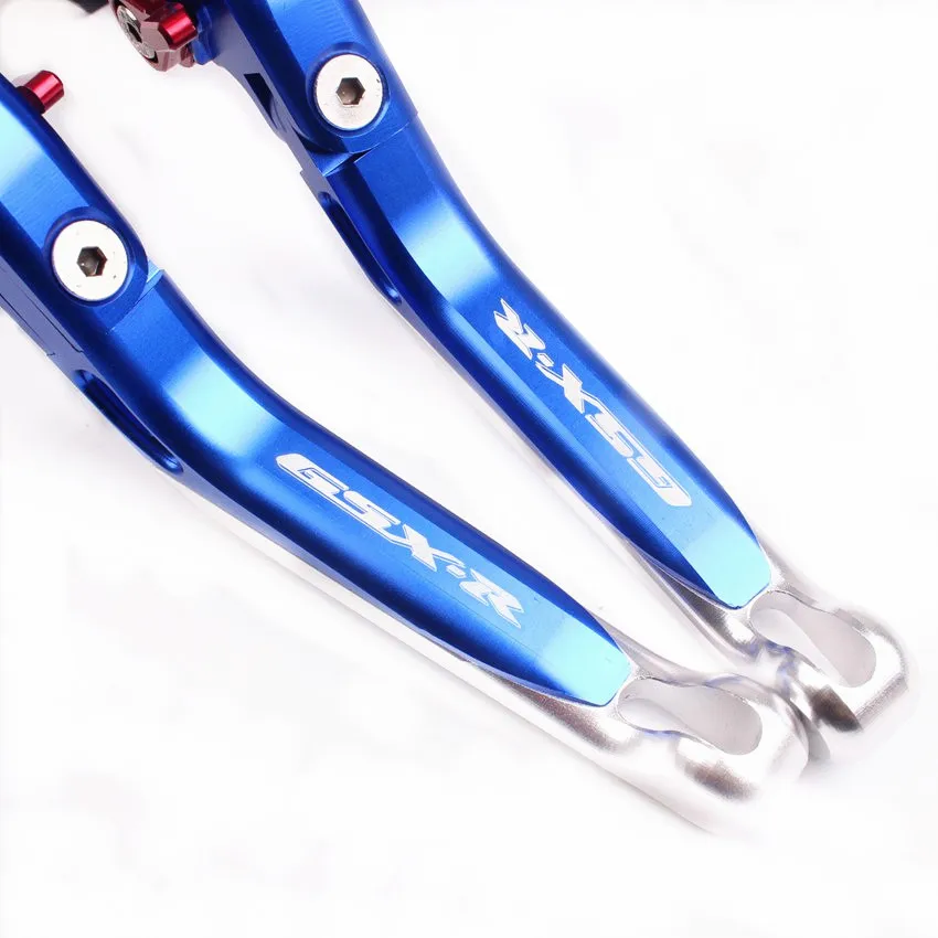 Выдвижной Складной тормозной рычаг сцепления для Suzuki GSXR600/750 2011- GSXR1000 2009- алюминиевая пара мотоцикл синий