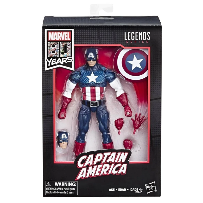 Оригинальная серия Marvel Legends 80-летие Капитан Америка Walmart эксклюзивная фигурка игрушки Brinquedos фигурка модель подарок