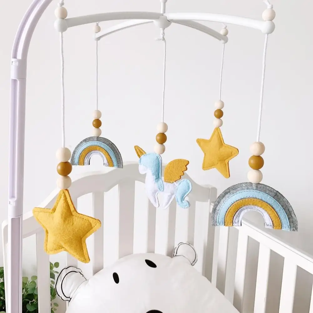 

2020 new fashion baby toys 0 12 months felt cloth toys for babies crib bed newborn toys children infant bedroom cute toy baby
