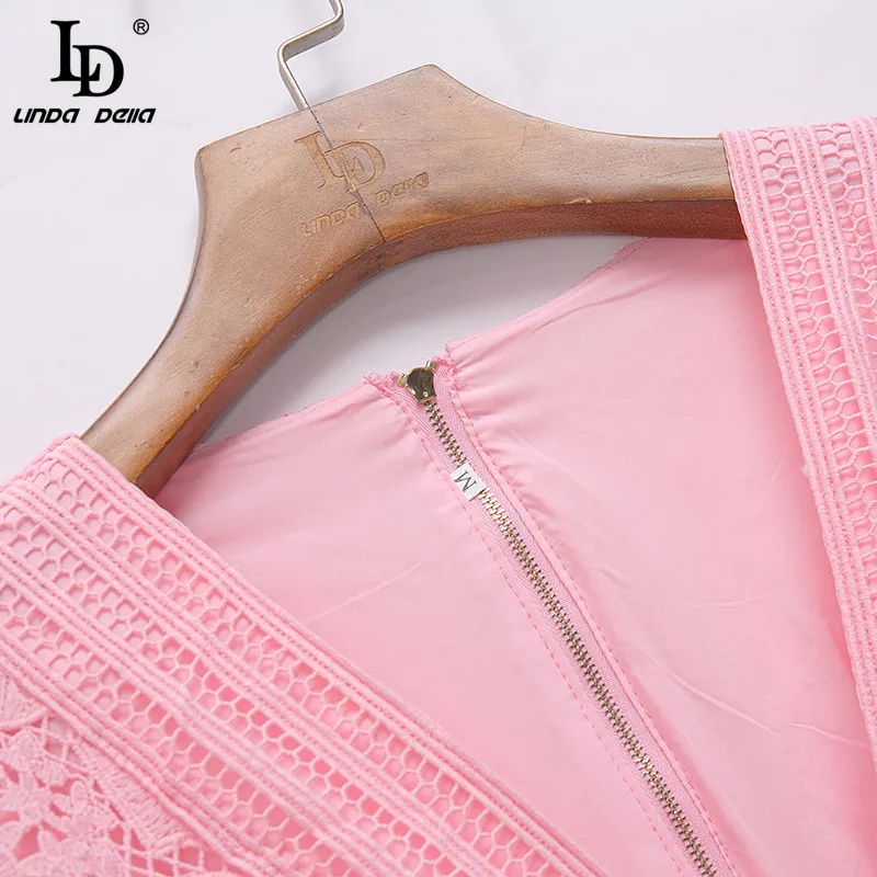 LD LINDA DELLA Designer Autumn Elegant Hollow Out