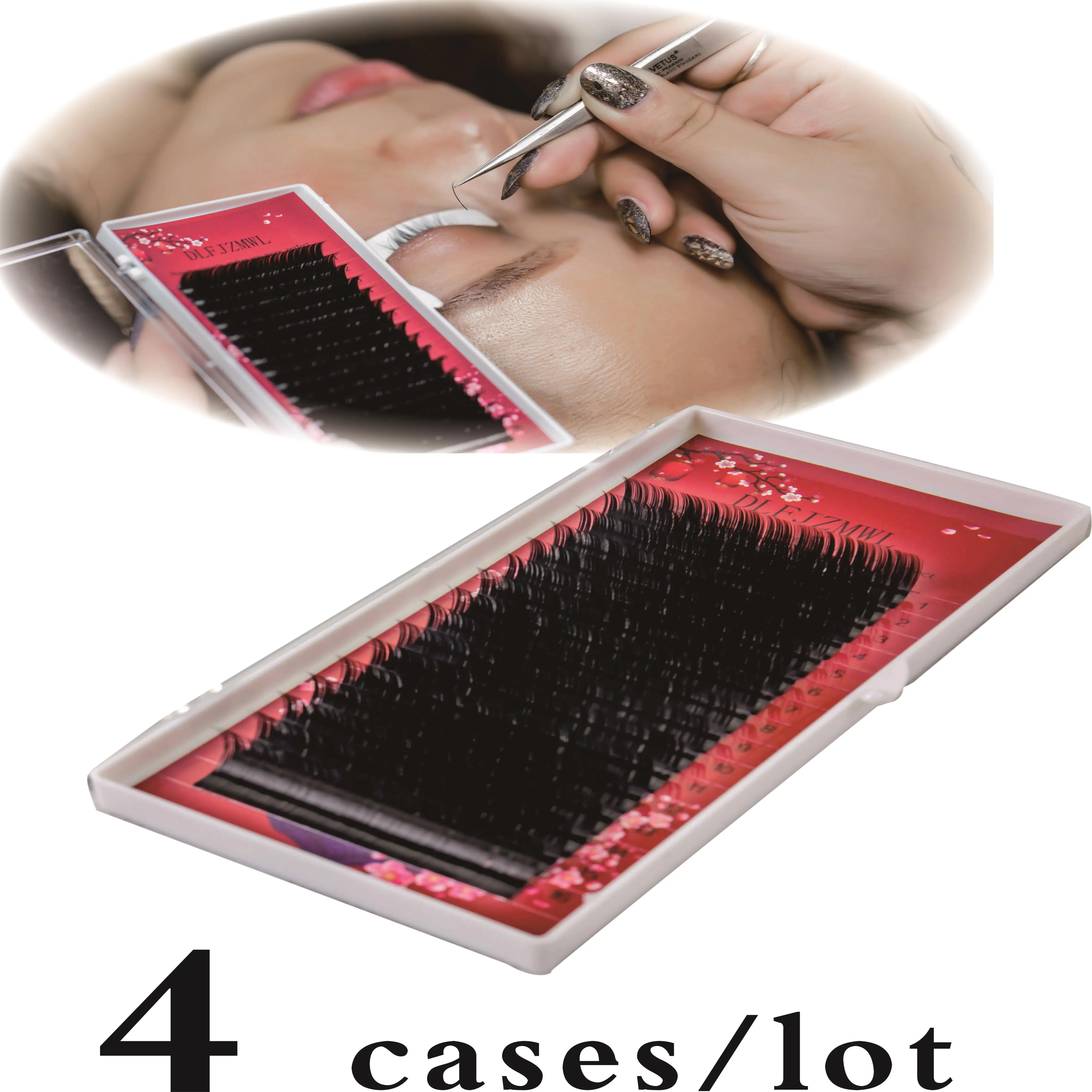 

High quality mink eyelash 4 cases set 16 rows extension individual eyelashes soft and natural eyelashes DLFJZMWL cilia lashes