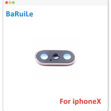 BaRuiLe 5 шт./лот задняя камера стекло объектив кольцо Крышка для iPhone X XS XR 8 Plus 8G 8 P с рамкой держатель запасные части