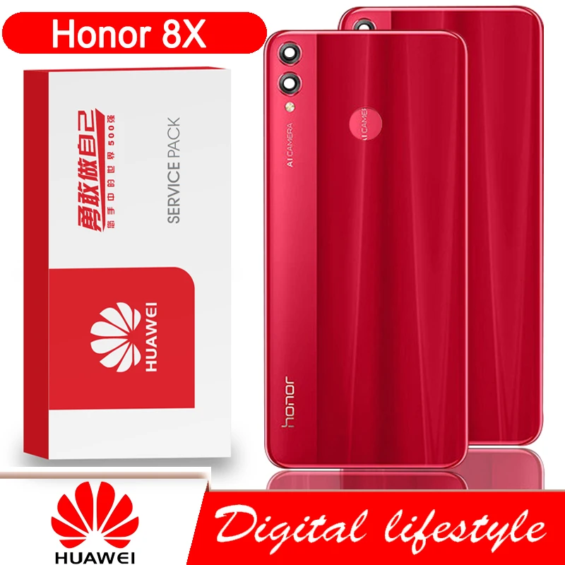 Высококачественный сменный задний корпус для Huawei Honor 8X задняя крышка батарейное