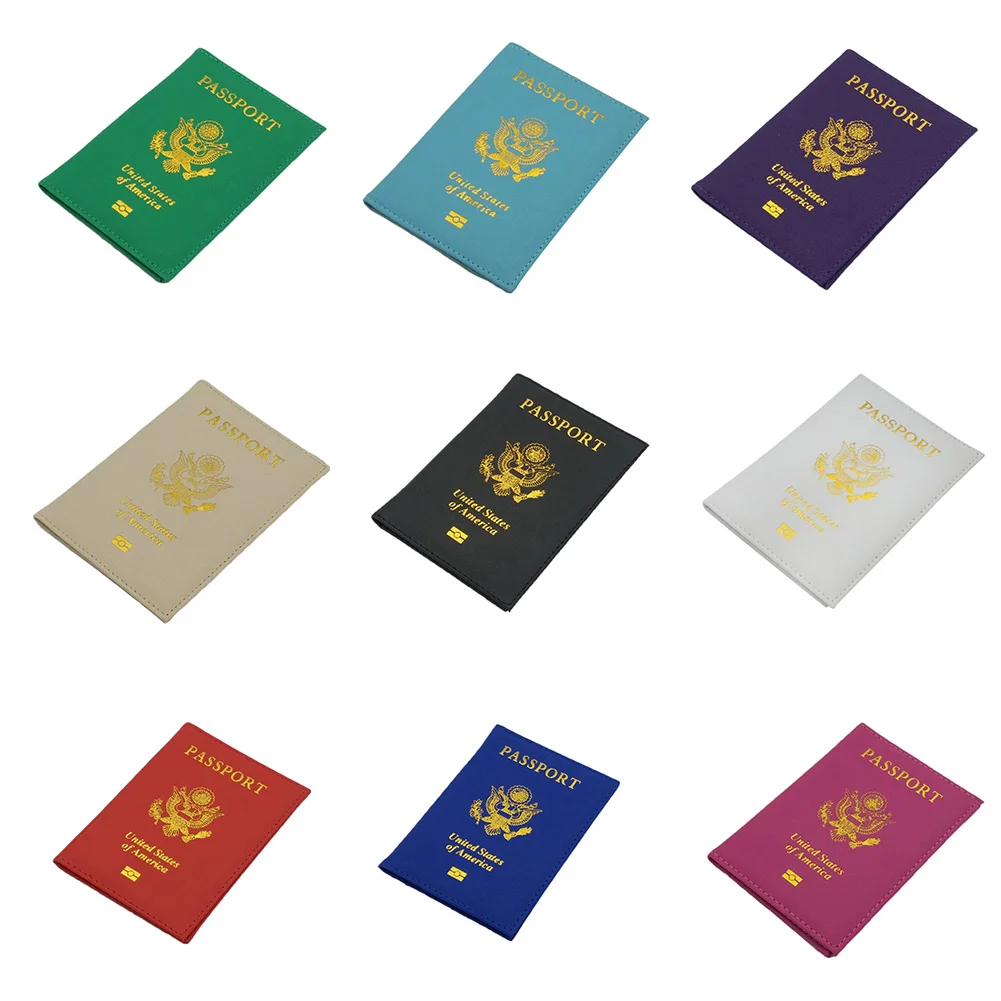Американский держатель для паспорта, американские обложки для паспорта, для девушек, для путешествий, из искусственной кожи, индивидуальный, для женщин, розовый, портативный, для кредитных карт, новинка