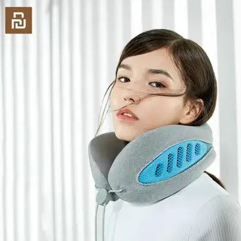 

New Youpin Le Fan double elastic breathable U-shaped pillow ice blue Through hole ventilation design ice fabric body wash