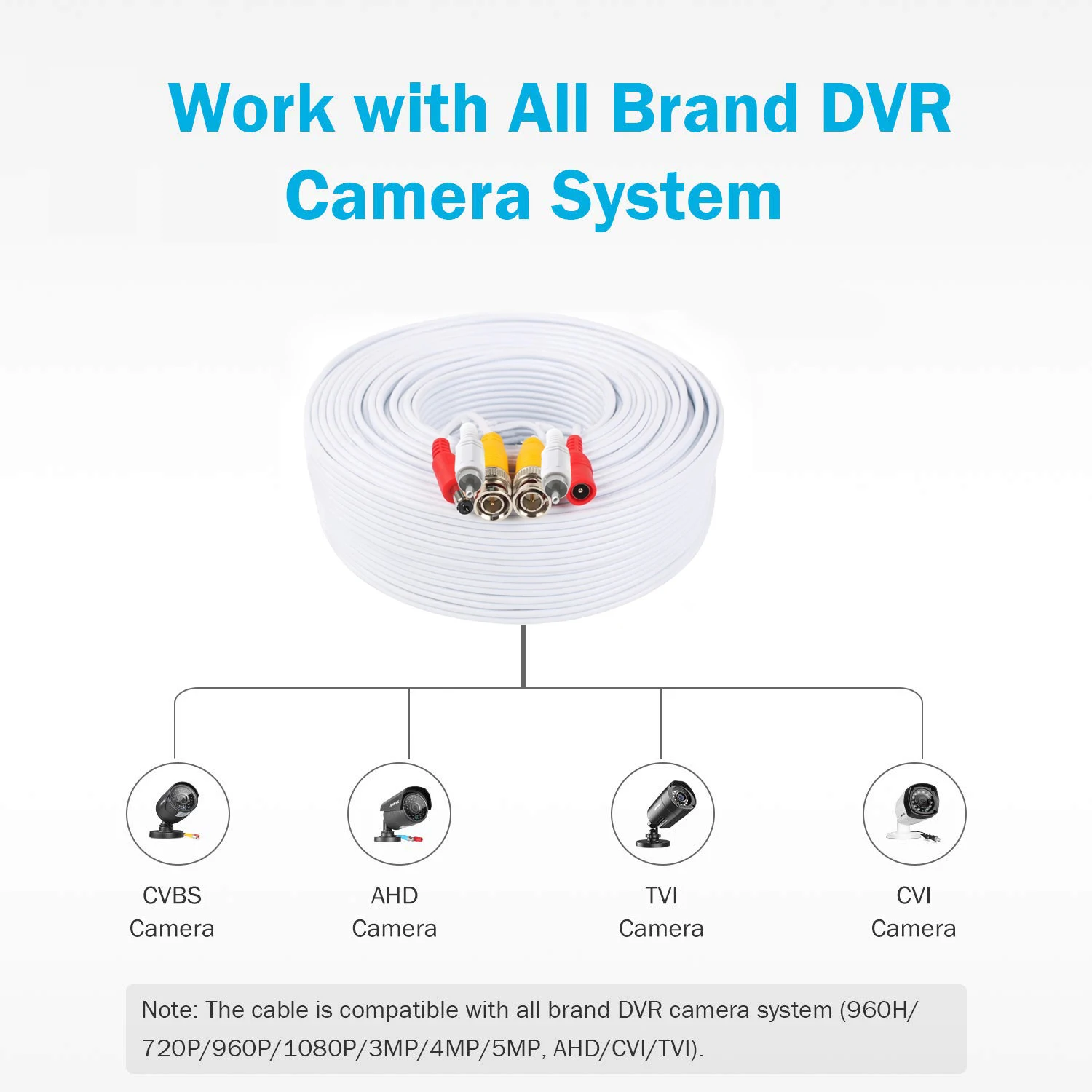 BNC CCTV коаксиальный кабель RCA DC разъем 3 в 1 кабель питания видео аудио удлинитель Play кабель провода CCTV камеры безопасности
