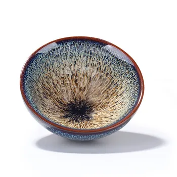 

18 Kinds Top Vintage Crackle Porcelain Tea Bowl Refractory Ceramic Tea Cups Chinese Jianzhan Teacup with Gift Box Christmas Gift