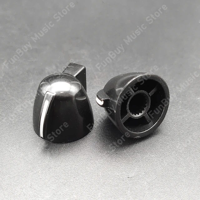 Manopole Per Potenziometro In Bakelite - 2 Pezzi, Nero, 33x17mm - Per Chitarra, Basso, Audio - Foto 10