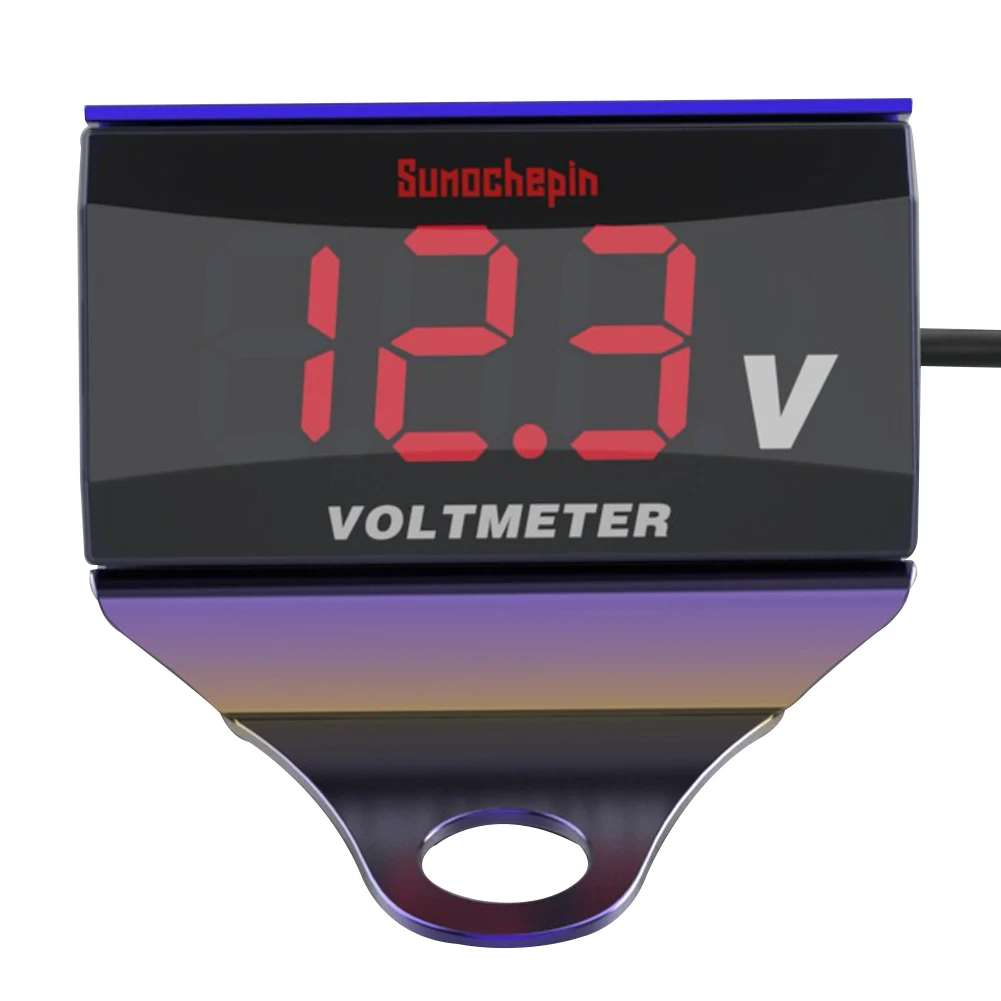 

Led Accessories Multifunctional Portable Voltmeter Replacement Stainless Steel Bracket Car Motorcycle Removable Digital