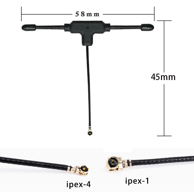 Антенна Micro T-Type IPEX1 для TBS Crossfire Nano RX IPEX4 915 МГц 1 7 г гоночного дрона FRSKY R9mm FPV
