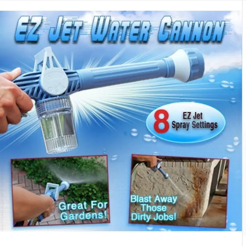 

Multifunction 8 In 1 Turbo Spray Gun Garden Sprayer Plastic Garden Hose Pipe Conector Function Ez Jet Water Cannon