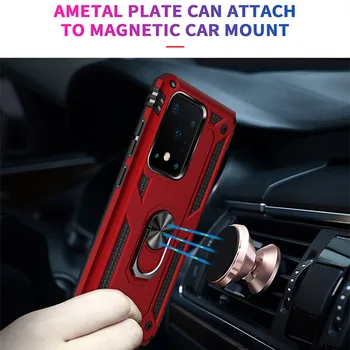 

10pcs/lot Car Ring Bracket Armor Phone Case For Samsung Galaxy Note 8 9 S20 Plus S20 Ultra